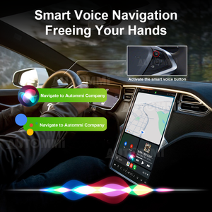 AUTOMMI Décodeur vidéo multimédia sans fil <span class=keywords><strong>Apple</strong></span> <span class=keywords><strong>CarPlay</strong></span> & Android Auto pour <span class=keywords><strong>Tesla</strong></span> Model S/X/3/<span class=keywords><strong>Y</strong></span> (2014-2025) - Product Image 2