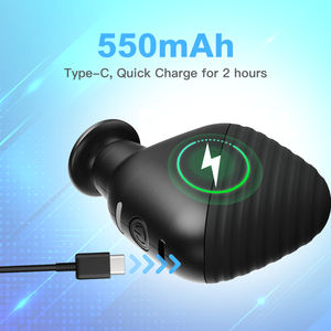 Mini pistola de masaje térmico de silicona portátil, masajeador de bolsillo para Fitness, Fascia muscular profunda negra, potenciador de pistola - Product Image 3