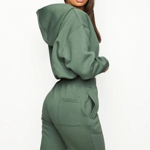 Winter Women Tracksuit Thick Fleece Cotton Suit 2 Pieces <b>Sets</b> Hoodies Sweatshirt and Pants Suits Tracksuit for Woman - Product Image 3