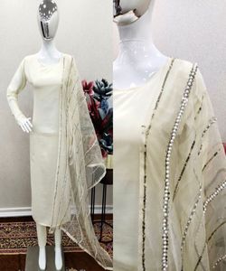 เครื่องแต่งกายคาเมซซาลวาร์อินเดียสุดชิคพร้อมดีไซน์เสื้อผ้าเย็บหรูหราสำหรับผู้หญิงเสื้อผ้าแนวอีสดทันสมัยและทันสมัย - Product Image 3