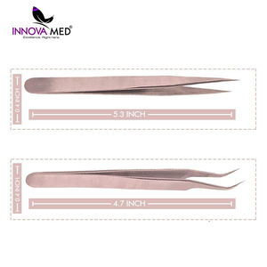 Pinzas para Pestañas Recién Llegadas Hechas en Pakistán, Pinzas para Pestañas de Calidad Profesional Personalizadas, de Acero Inoxidable con Punta Puntiaguda - Product Image 4
