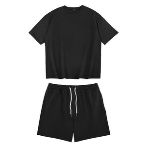 Ensemble T-shirt et short 100 % coton de qualité supérieure, tenue d'été assortie, fournisseur de vêtements OEM ODM, faible MOQ - Product Image 6