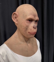 Masque de gorille réaliste en silicone de haute qualité pour homme, masque de singe pour Halloween, Pâques, carnaval, fête, écologique et réutilisable
