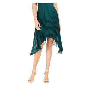 เดรสชีฟองจีบสีเขียวสำหรับผู้หญิง Kensie ไซส์ 0 ทรงเอวธรรมชาติ - Product Image 3