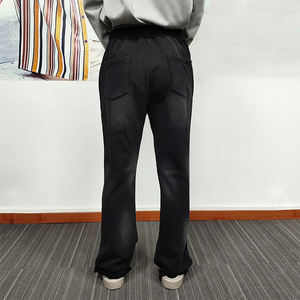 Pantalon évasé décontracté de haute qualité pour hommes Pantalon évasé à taille élastique pour hommes - Product Image 4