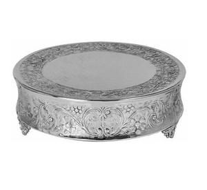 New Luxury Metal Silver Finished Cake Stand Wedding Party Event <b>Table</b> Top <b>Decoration</b> Home Accent Cake Stand . - Product Image 1