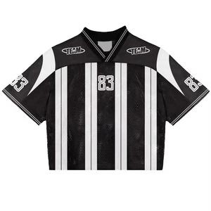 Maillot américain personnalisé de haute qualité pour hommes Maillot de football surdimensionné sublimé à manches courtes respirant grande taille - Product Image 1