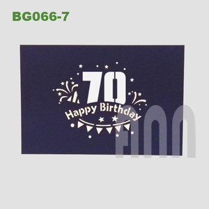 ANN HANDICRAFT BG066 3D Pop Birthday Greeting Cards-Handmade 4-Color UV Printed Souvenir <b>Paper</b> Material - Product Image 3
