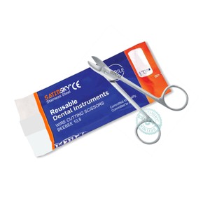 Tijeras Dentales Beebee para Cortar Alambre, Curvas, 10.5cm, Acero Inoxidable AISI 420, Manuales, Certificación CE, Instrumentos de Clase III - Product Image 1