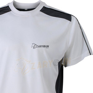 Meilleures ventes T-shirt de sport décontracté pour hommes Logo personnalisé imprimé Toile de haute qualité Col rond court Technique lavée - Product Image 5