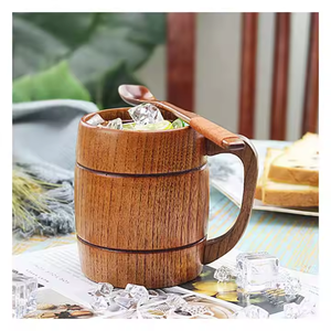 แก้วไม้ตกแต่งพร้อมถ้วยสแตนเลสทำด้วยมือแก้วเบียร์แบบมีความต้องการสูงที่นี่ - Product Image 6