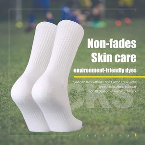 Calcetines de entrenamiento atléticos unisex, algodón peinado, absorción de humedad, rendimiento transpirable, equipo acolchado para hombres y mujeres - Product Image 3