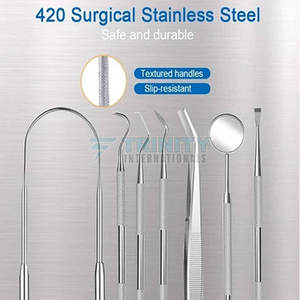 Détartreur de chirurgie dentaire Kits de détartrage de haute qualité Kits de détartrage en acier inoxydable Meilleur prix pour la vente en ligne - Product Image 4