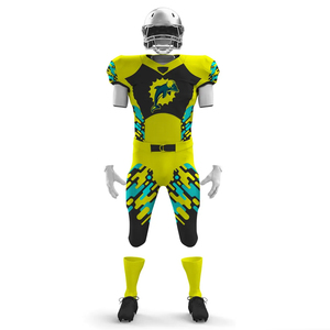 Conjuntos de pantalones de Jersey americano de manga corta a juego para adultos, uniformes de fútbol americano hechos con material de poliéster 100% - Product Image 2