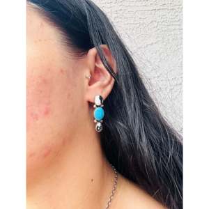 Jameson Garcia Dangle <b>Post</b> <b>Earrings</b> Multi-Stone and Sterling Silver Drop Design - Product Image 2