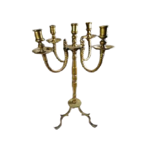 Candelabro Decorativo de Latón Color Dorado, Portavelas de Tamaño y Forma Personalizados a Precio Económico - Product Image 4
