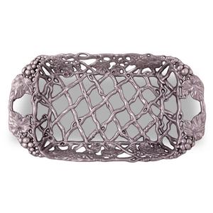 Plateau de service en métal martelé de forme ovale, plaqué nickel argenté, plateau de service pour le dîner et le petit déjeuner, plateau à café de table pour hôtels - Product Image 3