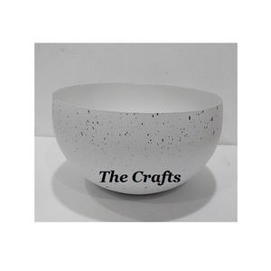 ชามช็อคโกแลตทรงกลมสำหรับใช้บนโต๊ะอาหารชามเหล็กสีขาวสำหรับเสิร์ฟของหวาน - Product Image 1