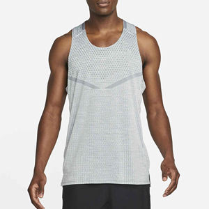 Verano 2024, venta al por mayor, chaleco de Color con logotipo en blanco personalizado para hombre, sin mangas, transpirable, para correr, entrenamiento, atlético, Fitness, gimnasio, camiseta sin mangas para hombre - Product Image 1