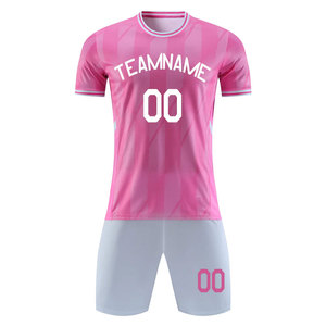 Ensemble de maillots de football personnalisés OEM 2025 pour équipes de club européennes, couleur personnalisée, légers, séchage rapide, 100 % polyester - Product Image 5