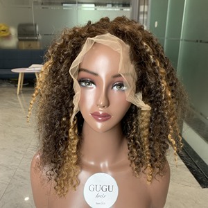 100% Cheveux Humains Vietnamiens Pixie Curl Bundles Piano Couleur avec Fermeture, Frontal Super Double - Product Image 2