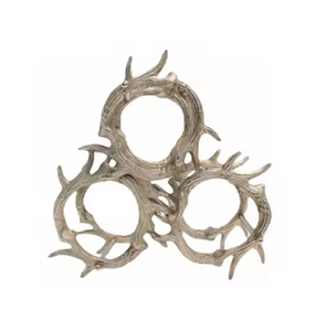 Porte-bouteilles à vin décoratif, support de présentation de bar, support de rangement pour bouteilles de vin en métal moderne et durable, décoration de fête - Product Image 1