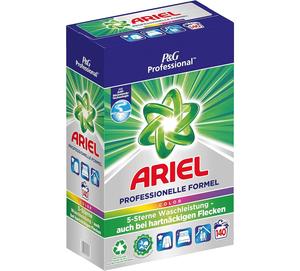 Detergente de color en polvo profesional Ariel, 140 lavados, 9,1 kg - Product Image 1
