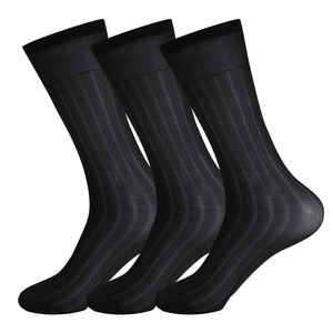 100% haute qualité Design élégant classique hommes robe formelle chaussettes motif solide Logo personnalisé pointu bureau Look prix meilleur produit - Product Image 4