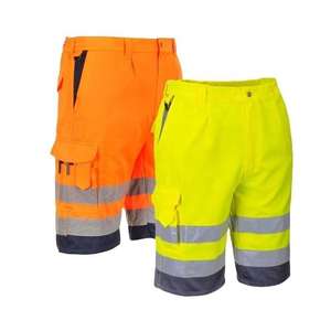 Hot Selling Solid Quick Dry Hi Vis Reflective <b>Work</b> <b>Shorts</b> Safety Cargo <b>Shorts</b> for <b>Men</b> in Factory Prices - Product Image 6