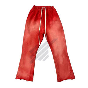 Pantalon décontracté délavé à l'acide pour hommes de la meilleure qualité 100% coton pantalon à quantité minimale de commande basse en toile légère et écologique - Product Image 3