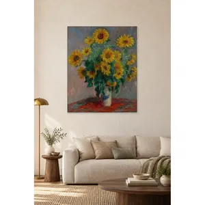 Fida Monet Sunflowers in a Vase <b>Canvas</b> Print - Product Image 1