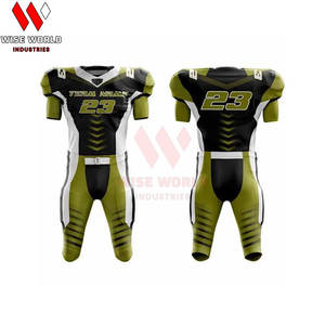 Meilleures ventes Uniformes de football américain pour hommes Personnalisables Respirantes Grandes tailles Haute qualité Faible MOQ Sans manches Équipes professionnelles - Product Image 3