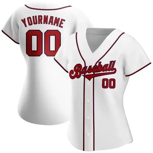Camiseta de béisbol personalizada con sublimación completa del nombre del equipo/números, haz tus propias camisetas con botones para fiesta de cumpleaños de Dama - Product Image 6