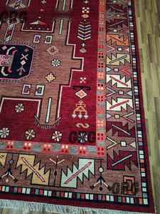 Antique 12x15 tapis en laine noué à la main de haute qualité nouvellement conçu abstrait persan tissé tapis pour salon décor à la maison - Product Image 3