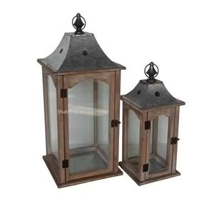 Meilleure vente Lanterne à bougie en métal avec finition blanche en verre bleu pour la décoration de la maison et des festivals Lanterne disponible à un prix exceptionnel - Product Image 3