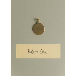 Collier pendentif fin avec pièce de monnaie héritage manuscrite - Product Image 3