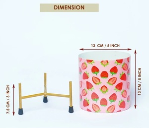 Top vente décor à la maison rond fer jardinière support petit Design moderne personnalisé Pots intérieur jardin décoration maison bureau hôtel - Product Image 1