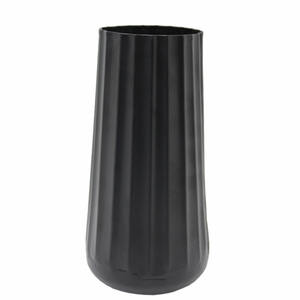 Florero decorativo de hierro de nuevo diseño, maceta con acabado negro antiguo para decoración de mesa de hogar y oficina hecha a mano a granel - Product Image 1