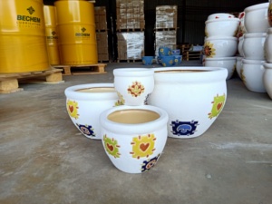 [Leo Nguyen Le] - Macetas de cerámica esmaltada para interiores al por mayor, macetas de jardín, macetas para plantas de proveedor vietnamita - Product Image 2