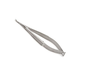 Tijeras Quirúrgicas Manuales Vannas de 8.5 cm Curvas de Acero Inoxidable de Alta Calidad con Logotipo Personalizado para Uso en Cirugía General - Product Image 2