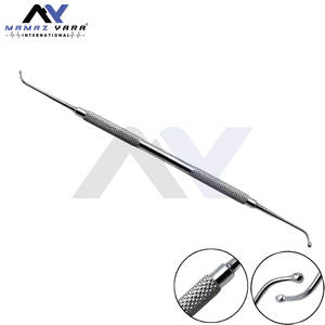 Pulidor de bolas #1 Instrumentos médicos dentales de doble extremo 1,3mm 1,8mm Puntas de bola 7 "17,8 cm Mango redondo moleteado antideslizante - Product Image 6