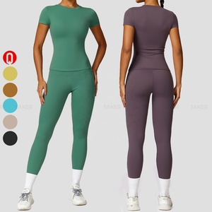 Custom logo Loungewear Women <b>Sets</b> Gym Wear Women Clothing Activewear Wholesale 2 piece <b>set</b> women - Product Image 2