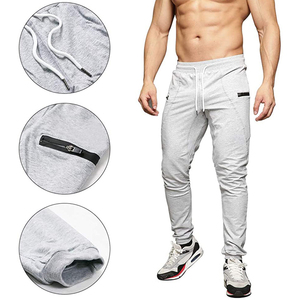 Pantalones de chándal personalizados para hombre, Pantalón de algodón 100%, color gris, alta calidad, con logotipo personalizado, venta al por mayor - Product Image 4