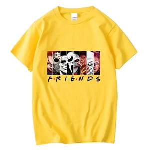 เสื้อเชิ้ตผ้าคอตตอนคุณภาพสูงสำหรับ100% เสื้อยืดพิมพ์ลายเพื่อนตลกเสื้อสวยฤดูร้อนคอหลวมเสื้อยืดผู้ชายเซฟ - Product Image 5