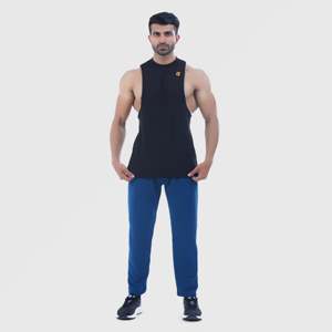 Time-Shift Lightweight <b>Waterproof</b> Teal <b>Trousers</b> for Men XL Size Mid Cotton Woven Colored Pleat for Outdoor Spring Activities - Product Image 4