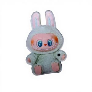 Paleta de Acrílico con Diseño de Dibujos Animados para Extensiones de Pestañas, Soporte para Pestañas, Paleta para Pegamento, Herramientas para Artistas de Pestañas y Salones de Belleza - Product Image 1