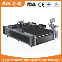 Máquina Cortadora de Papel AOL 1625 CNC Digital Oscilante de Doble Cabezal con Cuchilla de Arrastre