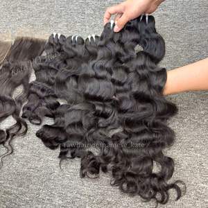 ผมต่อจากคนกัมพูชาผมมนุษย์เป็นลอนธรรมชาติผม100% จากเวียดนาม - Product Image 4