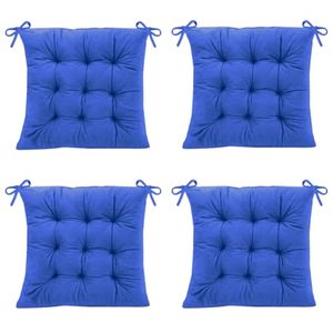 Coussins de chaise 40 x 40 cm, motif uni, fabriqués à la machine, rembourrés avec attaches, <span class=keywords><strong>pour</strong></span> salle à manger, bureau, intérieur, extérieur - Product Image 1