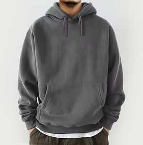 Sweat à capuche vierge personnalisé poids lourd en éponge française sweat à capuche impression bouffante broderie essentielle pour hommes - Product Image 2